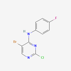 5-Bromo-2-chloro-4-[(4-fluorophenyl)amino]pyrimidine