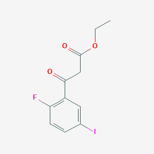 Ethyl 3-(2-fluoro-5-iodophenyl)-3-oxopropanoate