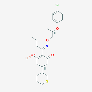 molecular formula C24H31ClLiNO4S B3121241 Profoxydim-lithium CAS No. 281664-76-4