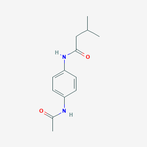 molecular formula C13H18N2O2 B312125 N-(4-acetamidophenyl)-3-methylbutanamide 