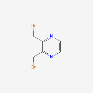 molecular formula C6H6Br2N2 B3121291 2,3-Bis(bromomethyl)pyrazine CAS No. 282528-30-7