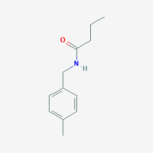 molecular formula C12H17NO B312133 N-(4-methylbenzyl)butanamide 