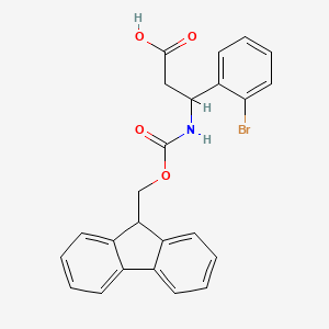 molecular formula C24H20BrNO4 B3121371 N-FMOC-3-AMINO-3-(2-BROMO-PHENYL)-PROPIONIC ACID CAS No. 284492-04-2