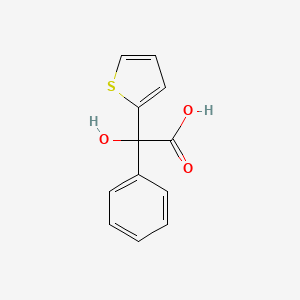 molecular formula C12H10O3S B3121425 Hydroxy(phenyl)2-thienylacetic acid CAS No. 28560-51-2