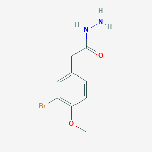 molecular formula C9H11BrN2O2 B3121490 2-(3-Bromo-4-methoxyphenyl)acetohydrazide CAS No. 287487-16-5