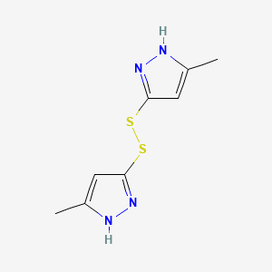 1,2-Bis(5-methyl-1H-pyrazol-3-yl)disulfane