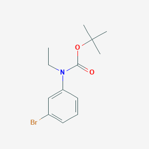 molecular formula C13H18BrNO2 B3121526 3-Bromo-N-tert-butoxycarbonyl-N-ethylaniline CAS No. 288295-83-0