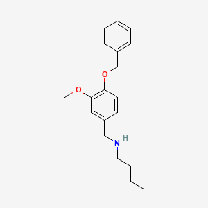 {[4-(Benzyloxy)-3-methoxyphenyl]methyl}(butyl)amine