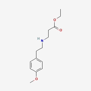 molecular formula C14H21NO3 B3121575 Ethyl 3-{[2-(4-methoxyphenyl)ethyl]amino}propanoate CAS No. 289637-68-9