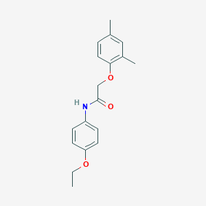 molecular formula C18H21NO3 B312159 2-(2,4-dimethylphenoxy)-N-(4-ethoxyphenyl)acetamide 