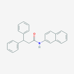 molecular formula C25H21NO B312160 N-(2-naphthyl)-3,3-diphenylpropanamide 