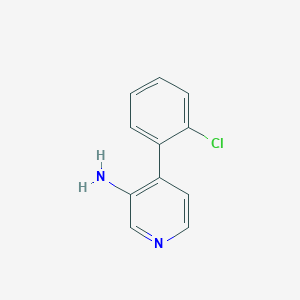 molecular formula C11H9ClN2 B3121610 4-(2-Chlorophenyl)pyridin-3-amine CAS No. 290297-28-8