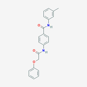 molecular formula C22H20N2O3 B312162 N-(3-methylphenyl)-4-[(2-phenoxyacetyl)amino]benzamide 