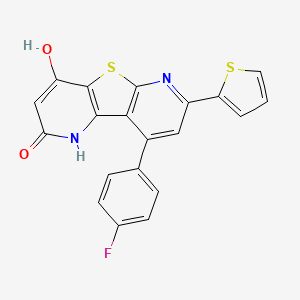 9-(4-fluorophenyl)-4-hydroxy-7-(2-thienyl)pyrido[2',3':4,5]thieno[2,3-b]pyridin-2(1H)-one