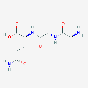 molecular formula C11H20N4O5 B3121628 H-Ala-Ala-Gln-OH CAS No. 290312-62-8