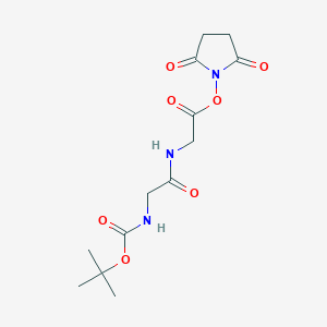 molecular formula C13H19N3O7 B3121743 Boc-Gly-Gly-OSu 