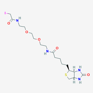 molecular formula C18H31IN4O5S B3121766 Biotin-PEG2-C2-iodoacetamide 