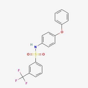 molecular formula C19H14F3NO3S B3121773 N-(4-Phenoxyphenyl)-3-trifluoromethylbenzenesulfonamide CAS No. 292867-24-4