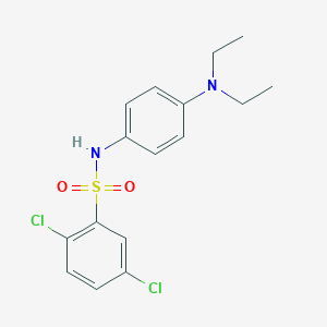 molecular formula C16H18Cl2N2O2S B312178 2,5-dichloro-N-[4-(diethylamino)phenyl]benzenesulfonamide 