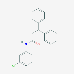 molecular formula C21H18ClNO B312183 N-(3-chlorophenyl)-3,3-diphenylpropanamide 
