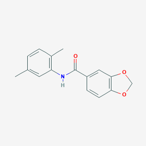 molecular formula C16H15NO3 B312184 N-(2,5-dimethylphenyl)-1,3-benzodioxole-5-carboxamide 