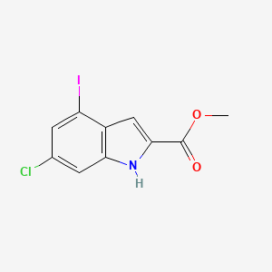 molecular formula C10H7ClINO2 B3121871 Methyl 6-chloro-4-iodo-1H-indole-2-carboxylate CAS No. 295788-42-0