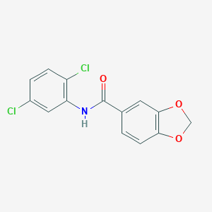 molecular formula C14H9Cl2NO3 B312195 N-(2,5-dichlorophenyl)-1,3-benzodioxole-5-carboxamide 