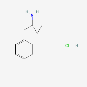 molecular formula C11H16ClN B3121972 [1-(4-Methylbenzyl)cyclopropyl]amine hydrochloride CAS No. 29813-00-1