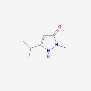 molecular formula C7H12N2O B3122041 3-Isopropyl-1-methyl-1H-pyrazol-5-ol CAS No. 29939-24-0