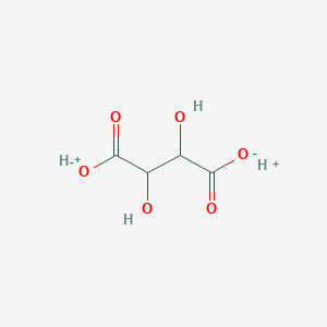 molecular formula C4H6O6<br>COOH(CHOH)2COOH<br>H2C4H4O6<br>C4H6O6 B031222 Tartaric acid CAS No. 133-37-9