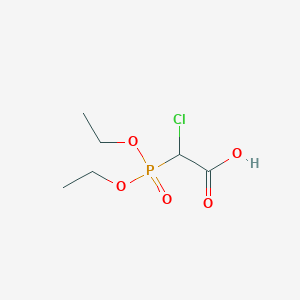 molecular formula C6H12ClO5P B3122214 2-chloro-2-diethoxyphosphoryl-acetic Acid CAS No. 30094-33-8