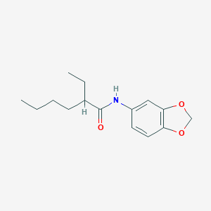 molecular formula C15H21NO3 B312223 N-(1,3-benzodioxol-5-yl)-2-ethylhexanamide 