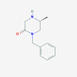 molecular formula C12H16N2O B3122253 (R)-1-Benzyl-5-methylpiperazin-2-one CAS No. 301541-47-9