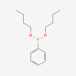 molecular formula C14H23O2P B3122293 Dibutyl phenylphosphonite CAS No. 3030-90-8