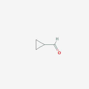molecular formula C4H6O B031225 Cyclopropanecarboxaldehyde CAS No. 1489-69-6