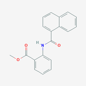 molecular formula C19H15NO3 B312277 Methyl 2-(1-naphthoylamino)benzoate 