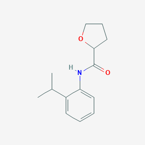 molecular formula C14H19NO2 B312289 N-(2-isopropylphenyl)tetrahydro-2-furancarboxamide 