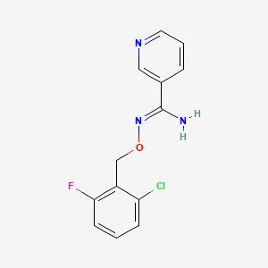 N'-[(2-chloro-6-fluorobenzyl)oxy]-3-pyridinecarboximidamide