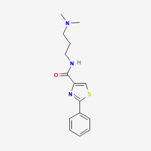 N-[3-(dimethylamino)propyl]-2-phenyl-1,3-thiazole-4-carboxamide