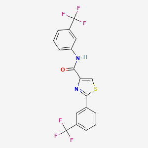 N,2-bis[3-(trifluoromethyl)phenyl]-1,3-thiazole-4-carboxamide