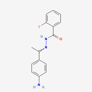 N'-[(E)-1-(4-Aminophenyl)ethylidene]-2-iodobenzohydrazide