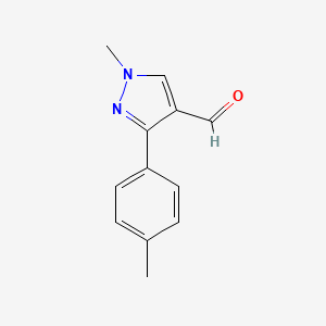 1-Methyl-3-(p-tolyl)-1H-pyrazole-4-carbaldehyde