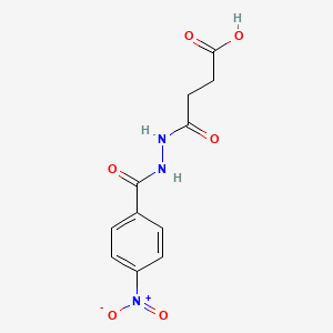 4-[2-(4-Nitrobenzoyl)hydrazinyl]-4-oxobutanoic acid