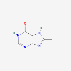 molecular formula C6H6N4O B3123126 8-Methyl-7H-purin-6-ol CAS No. 30467-02-8