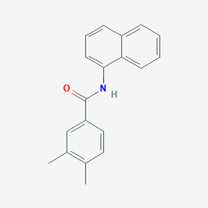molecular formula C19H17NO B312313 3,4-dimethyl-N-(1-naphthyl)benzamide 