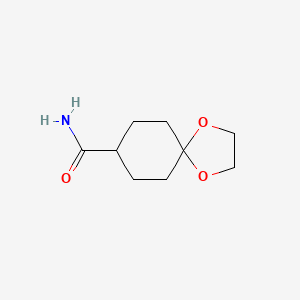 molecular formula C9H15NO3 B3123141 1,4-Dioxaspiro[4.5]decane-8-carboxamide CAS No. 30482-24-7