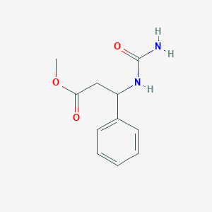 B3123213 Methyl 3-[(aminocarbonyl)amino]-3-phenylpropanoate CAS No. 306277-62-3