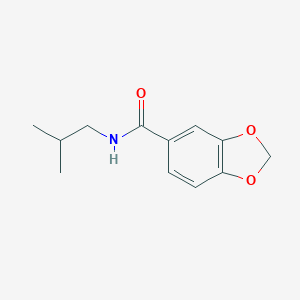 molecular formula C12H15NO3 B312332 N-isobutyl-1,3-benzodioxole-5-carboxamide 