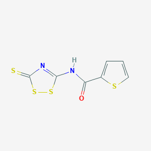 B3123390 N-(3-thioxo-3H-1,2,4-dithiazol-5-yl)-2-thiophenecarboxamide CAS No. 306980-71-2