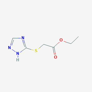 molecular formula C6H9N3O2S B3123450 ethyl 2-(1H-1,2,4-triazol-3-ylsulfanyl)acetate CAS No. 307545-28-4